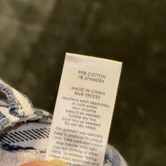 Pacsun Women's Striped Blue Navy And White Mini Skirt Size 25 Twee Preppy Casual - Picture 4 of 6